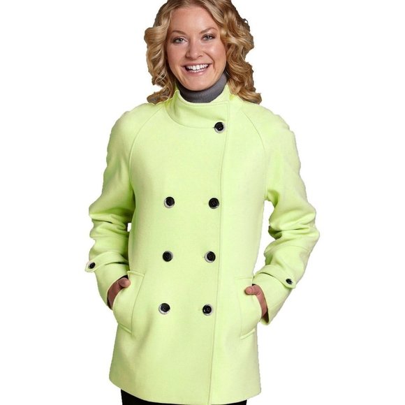 Evan Picone Double-Breasted Plush Jacket - Picture 1 of 6